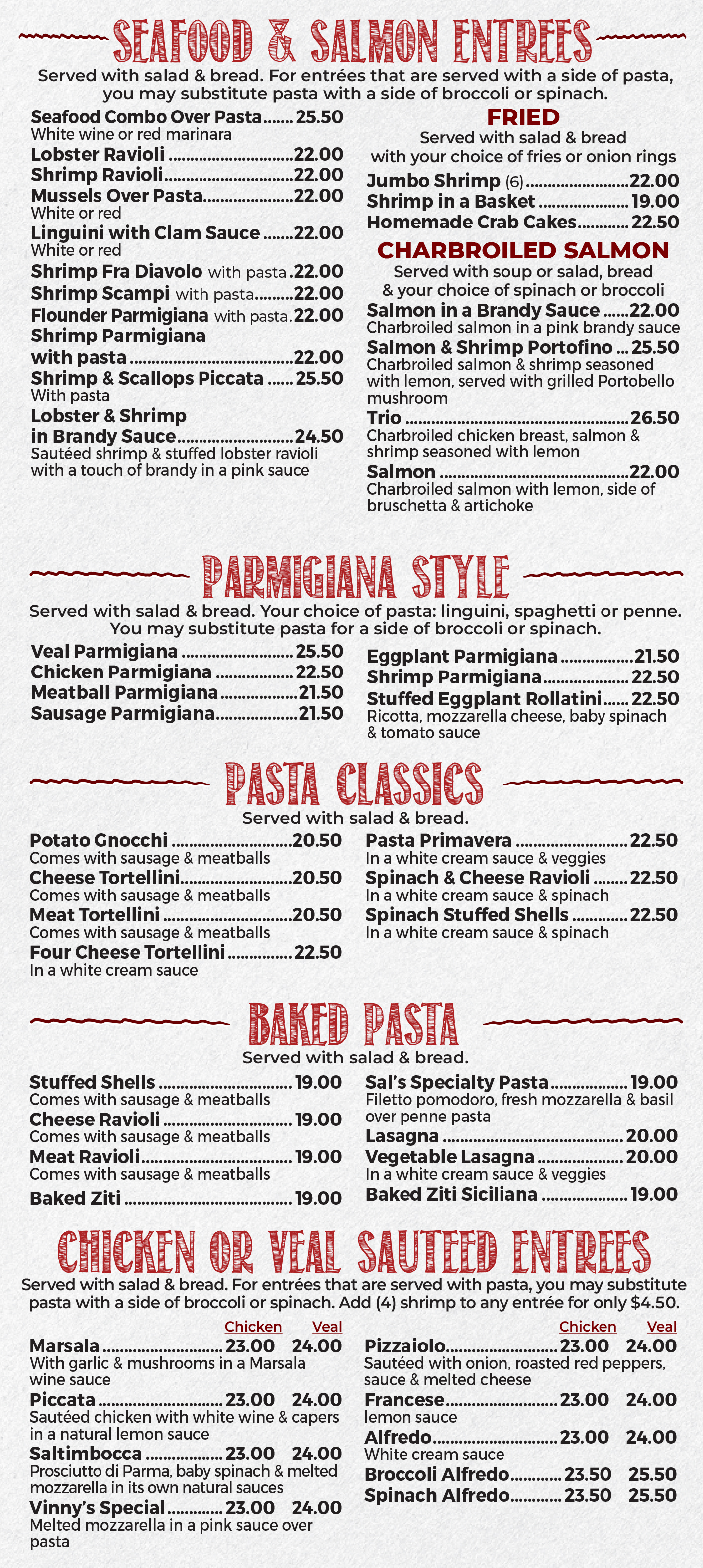 Entrees